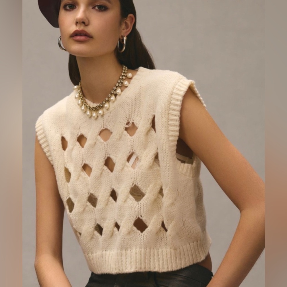 Cut out sweater vest